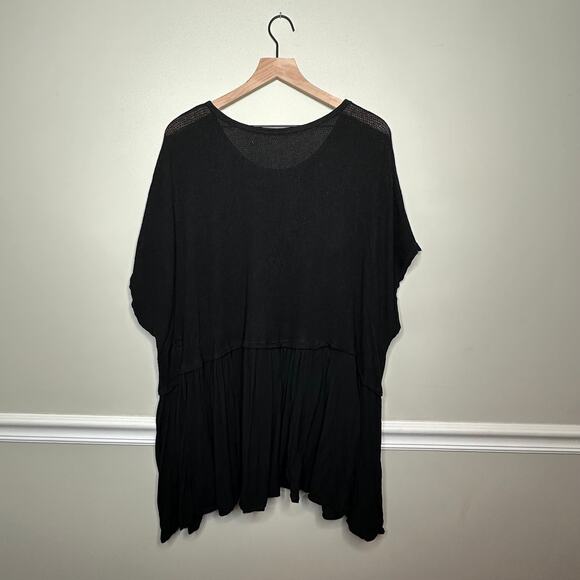 LiaBella Black Relaxed Mini Dress - Picture 2 of 5